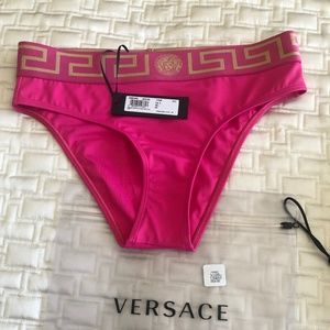 💋 Versace Greca Bikini Bottom Size Medium $200..  NEW